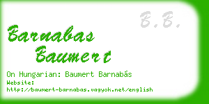 barnabas baumert business card