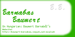 barnabas baumert business card